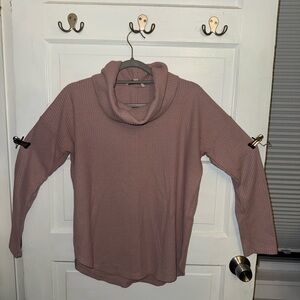 LOFT Dusty Pink Cowl Neck Sweater